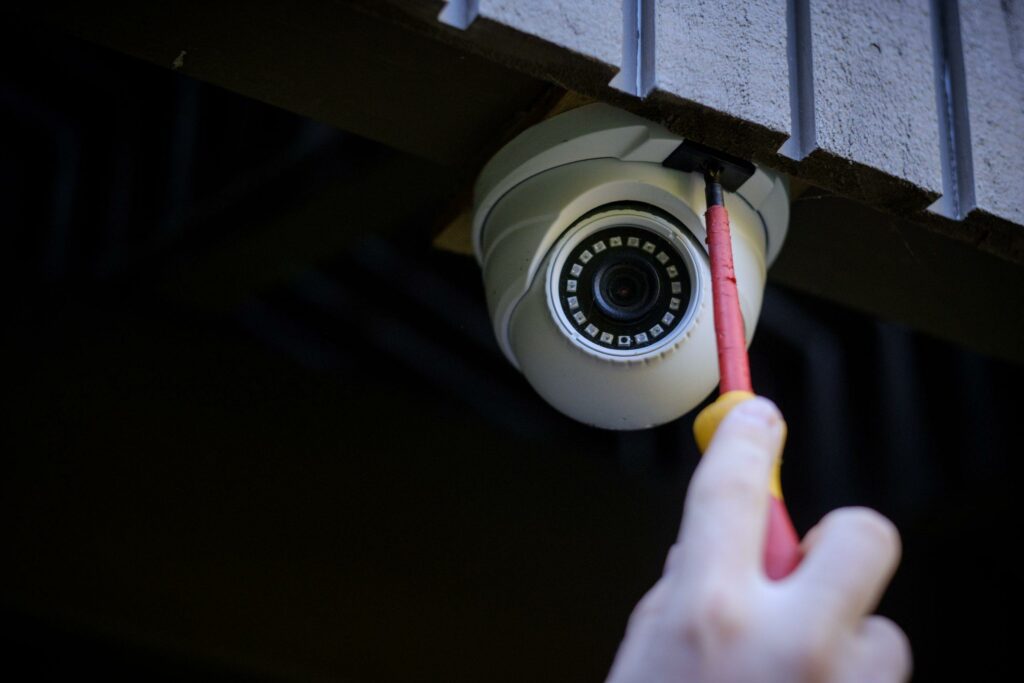 Security camera installation